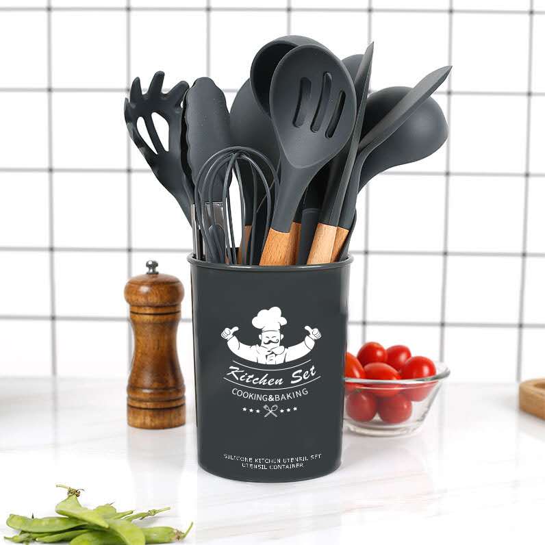 Wholesale Amazon Best Seller Bpa Free 12pcs Silicon Kitchen Utensil Set Cooking Tools