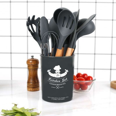 Wholesale Amazon Best Seller Bpa Free 12pcs Silicon Kitchen Utensil Set Cooking Tools